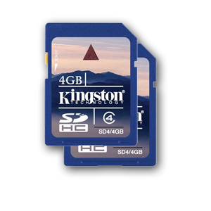 Комплект карт памяти SD 4GB (2 шт.)