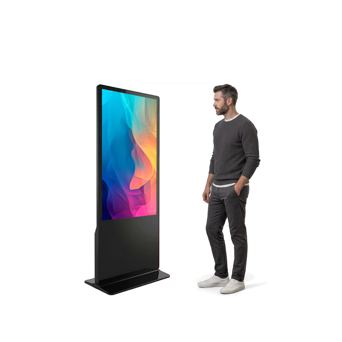 Рекламная видеостойка 43" для помещений ADM4351a (Android, Wi-Fi) напольная видеостойка