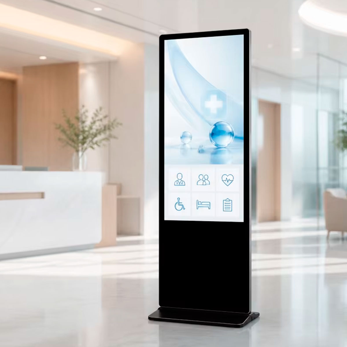 Рекламно-информационная видеостойка 50 дюймов ADM5051a (Android, Wi-Fi) для помещений