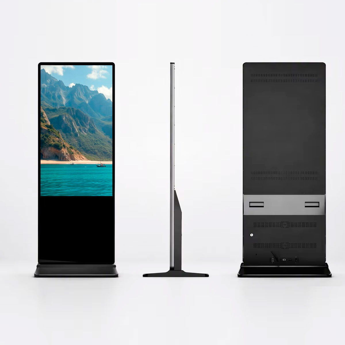 Видеостойка 65 дюймов рекламно-информационная ADM6551a (Android, Wi-Fi) вертикальный телевизор