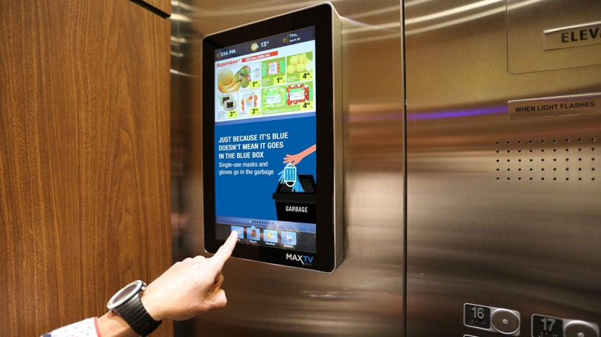 Интерактивный сенсорный рекламный экран 22 дюйма на Android